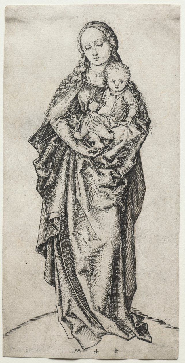 Elmalı Bakire ve Çocuk by Martin Schongauer