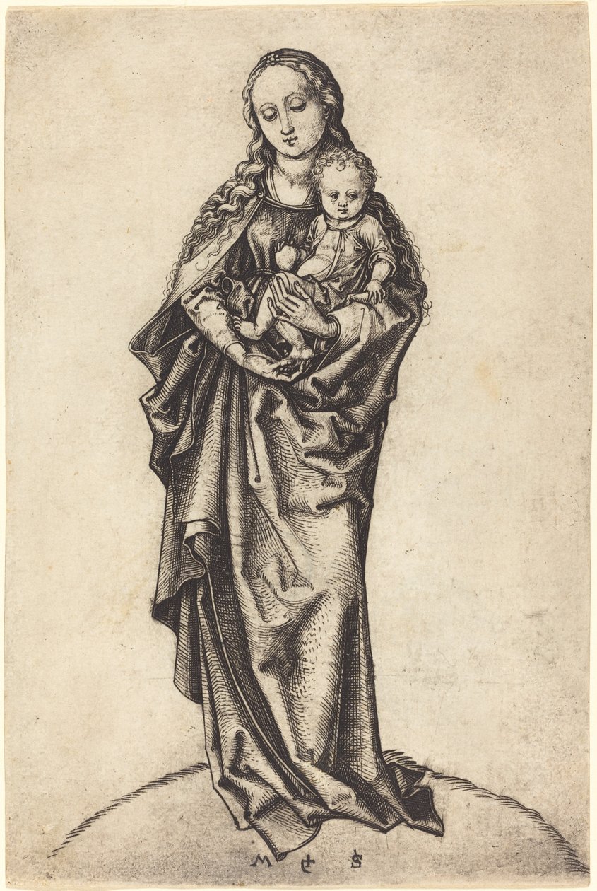 Elma ile Bakire ve Çocuk by Martin Schongauer