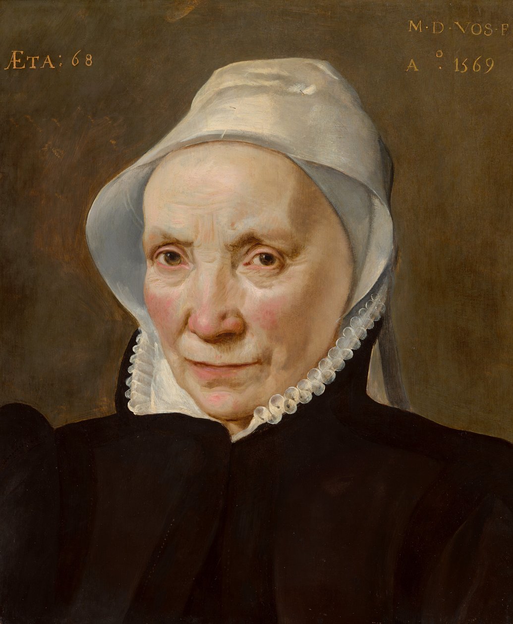 Yaşlı Bir Kadının Portresi, 1569. by Martin de Vos
