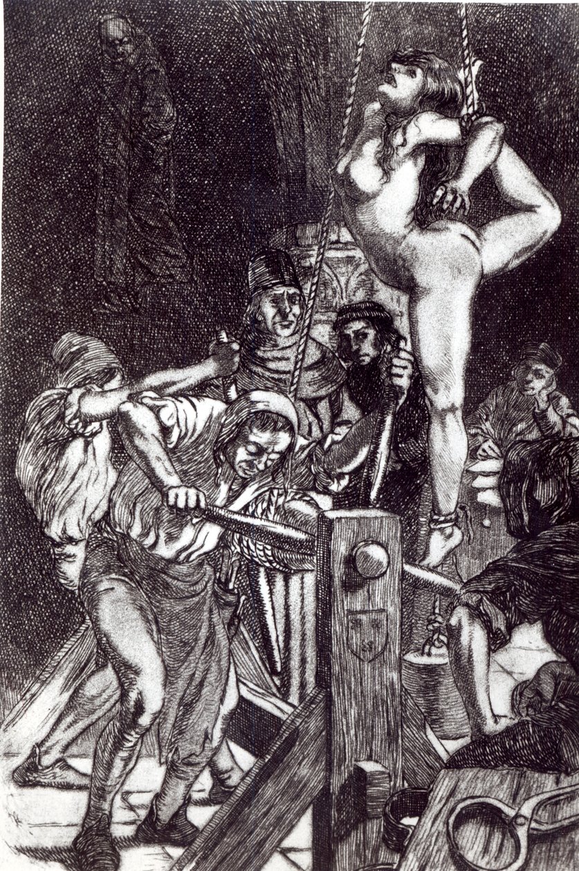 Bir Cadının Cezası, 1911 lito by Martin van Maele