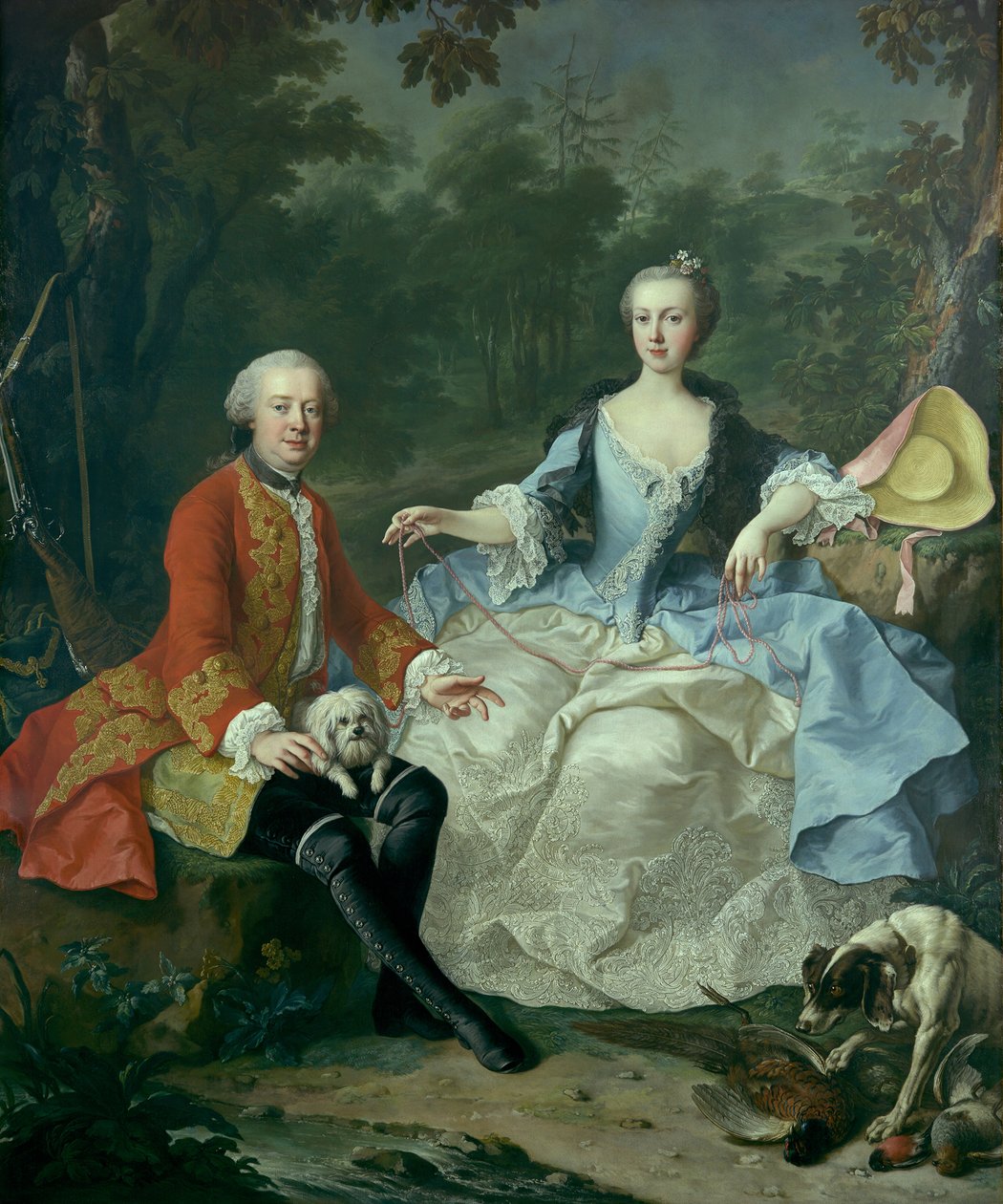 Kont Giacomo Durazzo 1717-1794, Karısıyla Bir Avcı Kılığında..., muhtemelen 1760