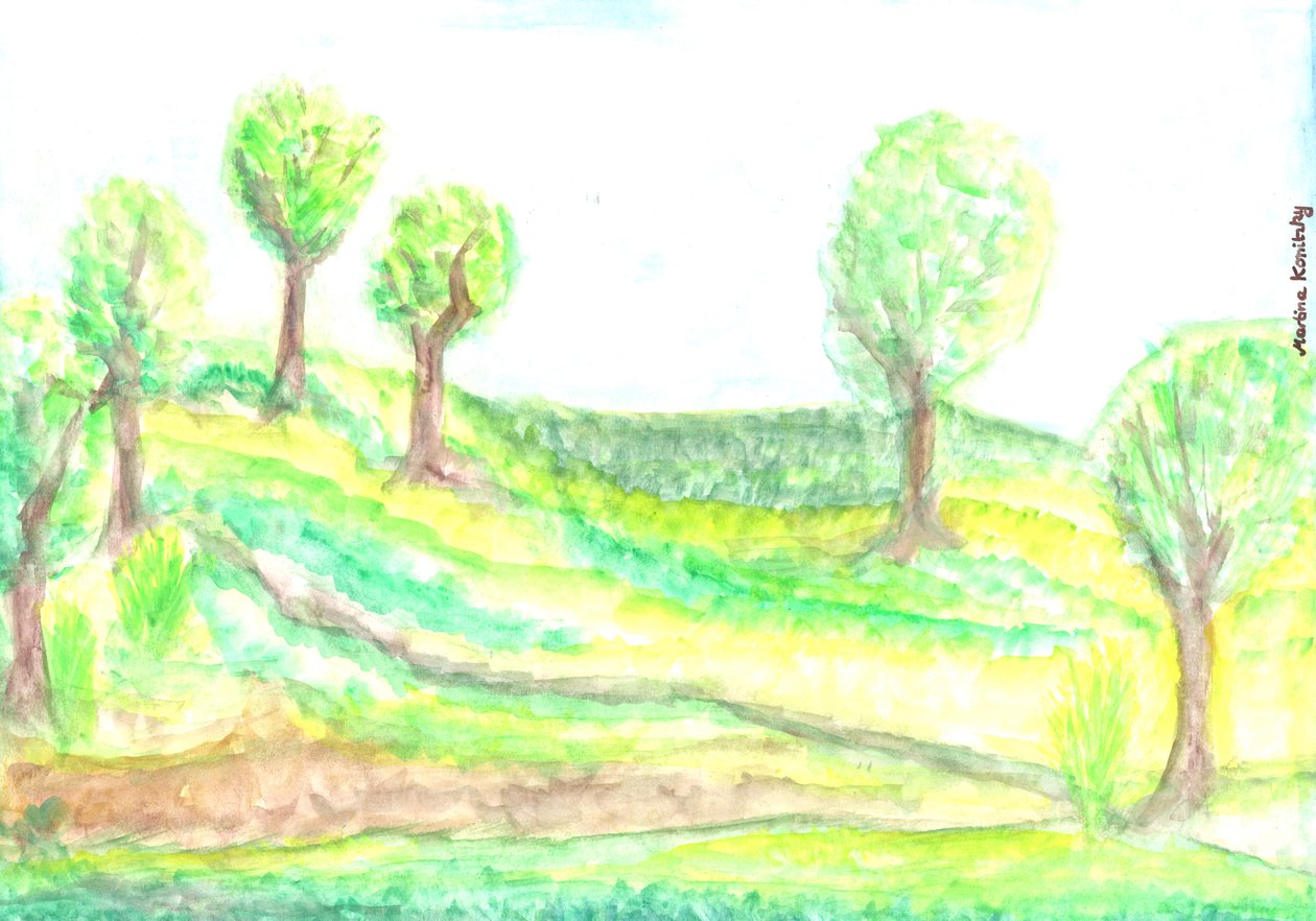 Bahar bahçesi manzarası by Martina Konitzky