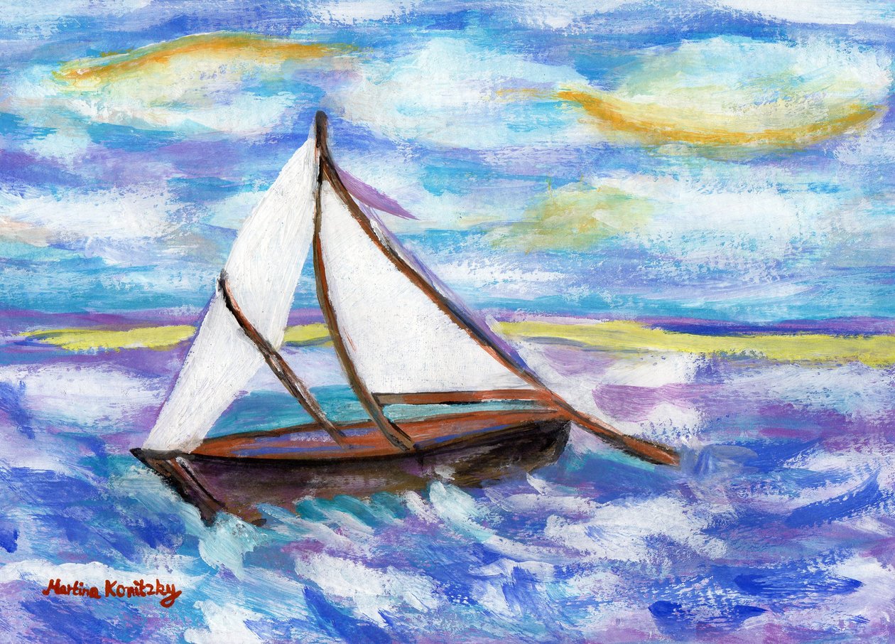 Balıkçı teknesi (Vincent van Gogh Anısına) by Martina Konitzky
