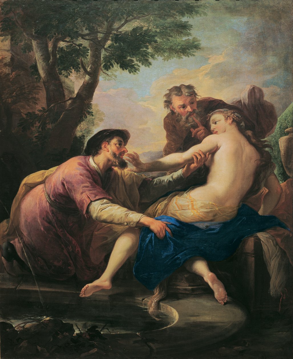 Susanna ve iki yaşlı insan by Martino Altomonte