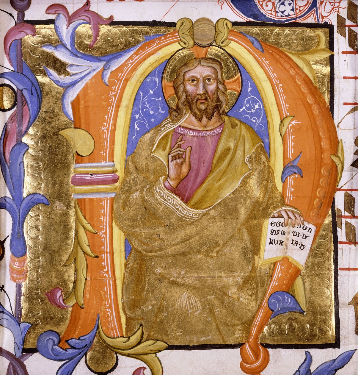 Dünyanın Işığı Olarak Mesih, c.1400 by Martino de Bartolomeo