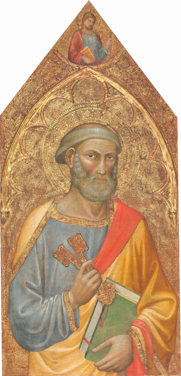 Saint Peter, Saint James Major ile [sol panel] by Martino di Bartolomeo
