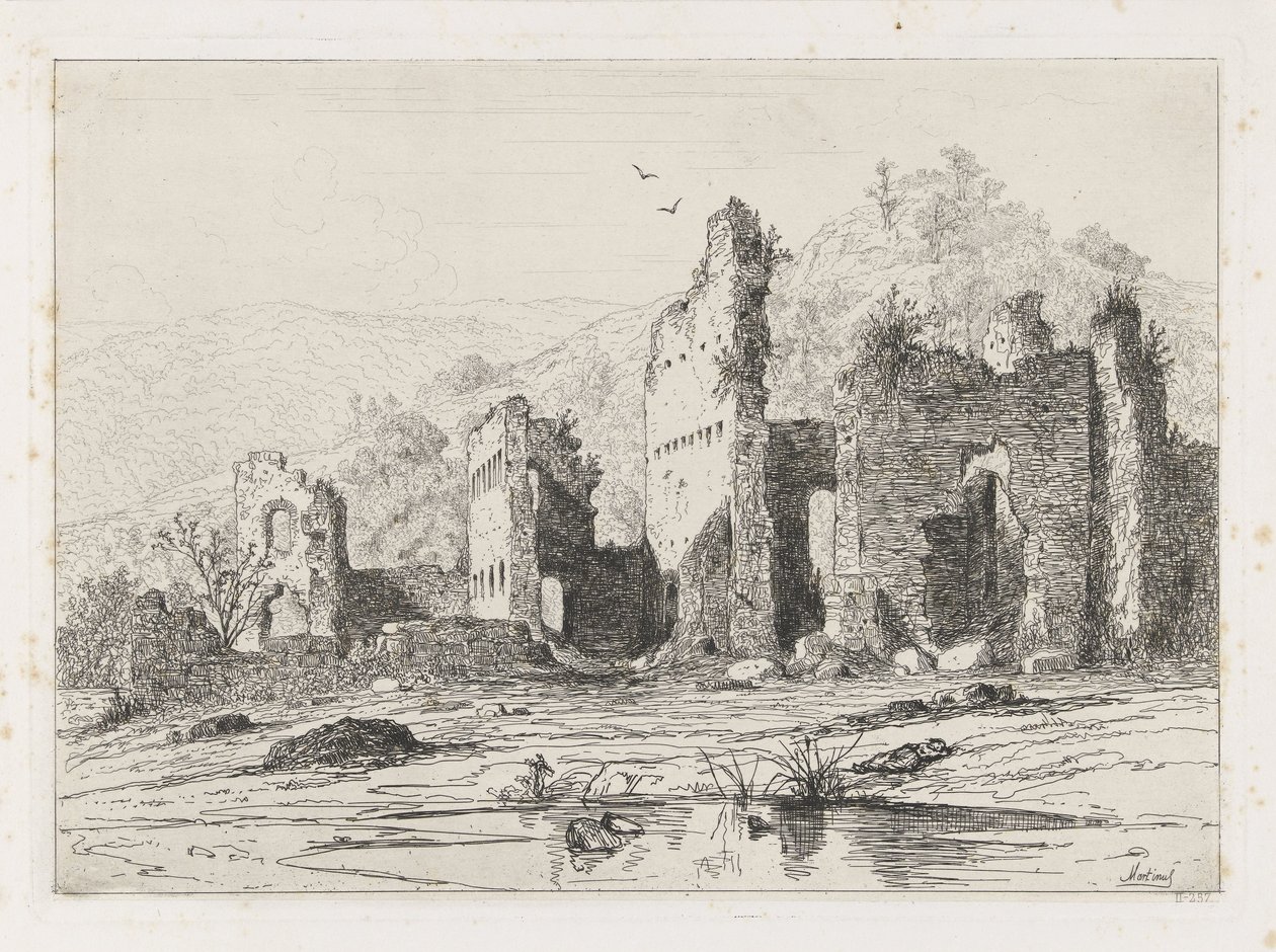 Brandenburg Kalesi Harabeleri by Martinus Antonius Kuytenbrouwer jr.