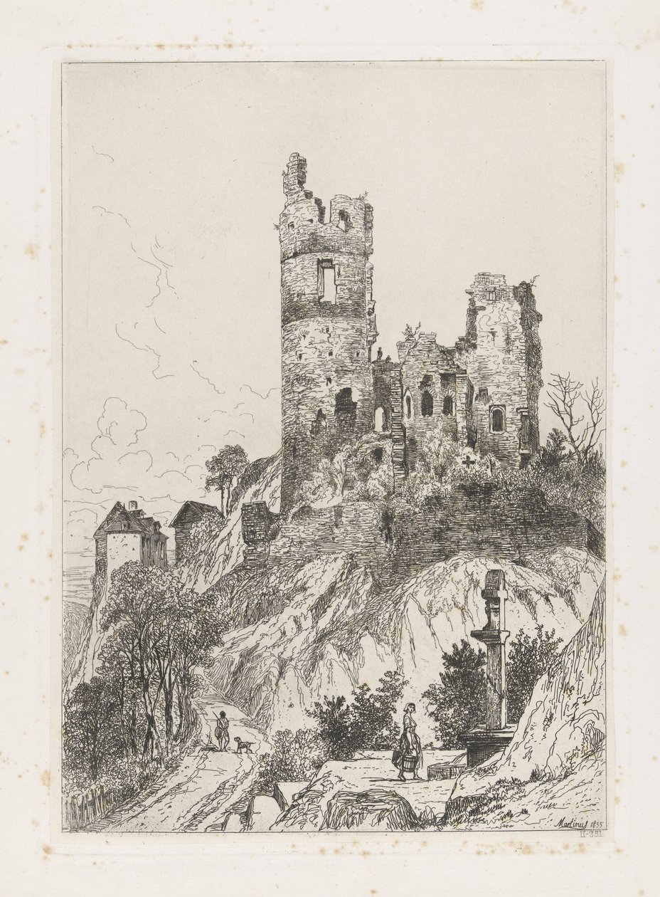 Falkenstein Kalesi Kulesi by Martinus Antonius Kuytenbrouwer jr.