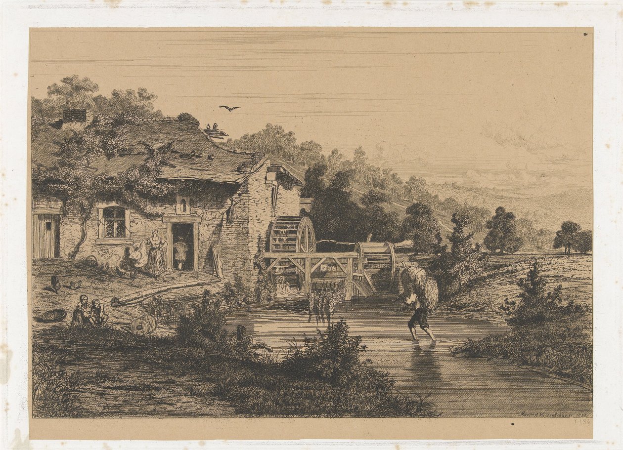 su değirmeni by Martinus Antonius Kuytenbrouwer jr.