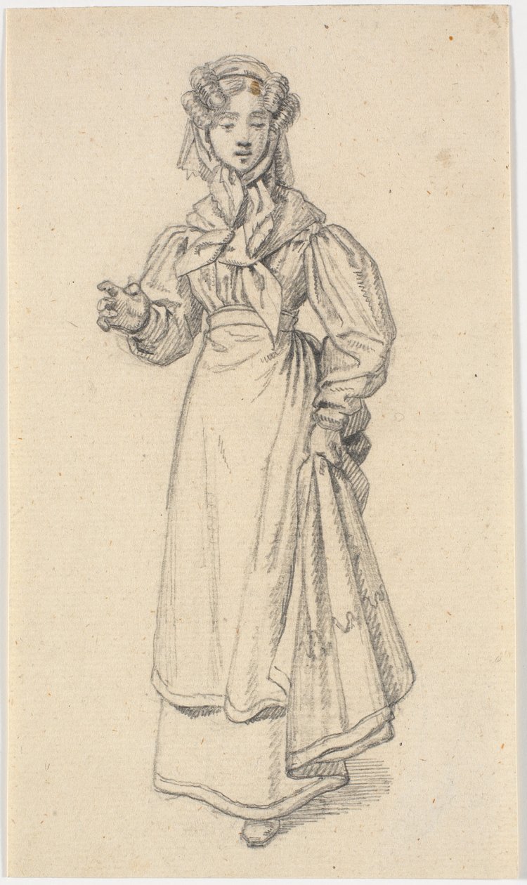 yürüyen genç kız by Martinus Rørbye