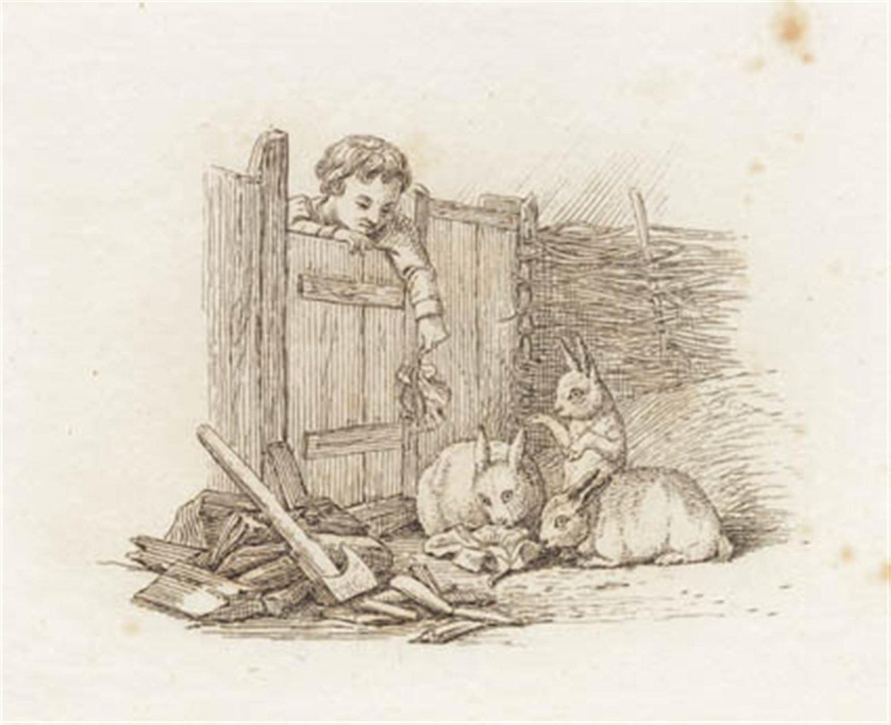 Hey tarafından "Çocuklar için Yarım Yüz Masal" için İllüstrasyon by Martinus Rørbye