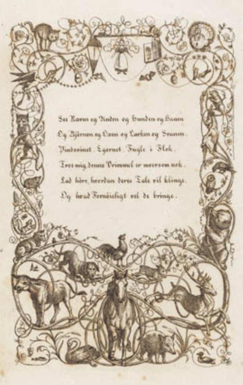 Hey tarafından "Çocuklar için Yarım Yüz Masal" için İllüstrasyon by Martinus Rørbye