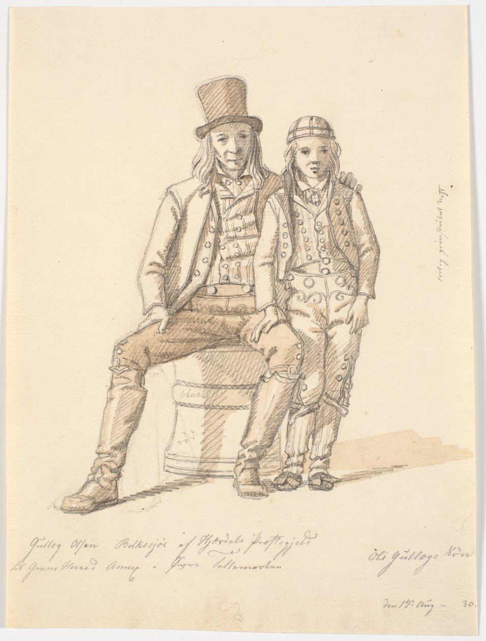 Ole Gullog ve oğlu, üst Telemark by Martinus Rørbye