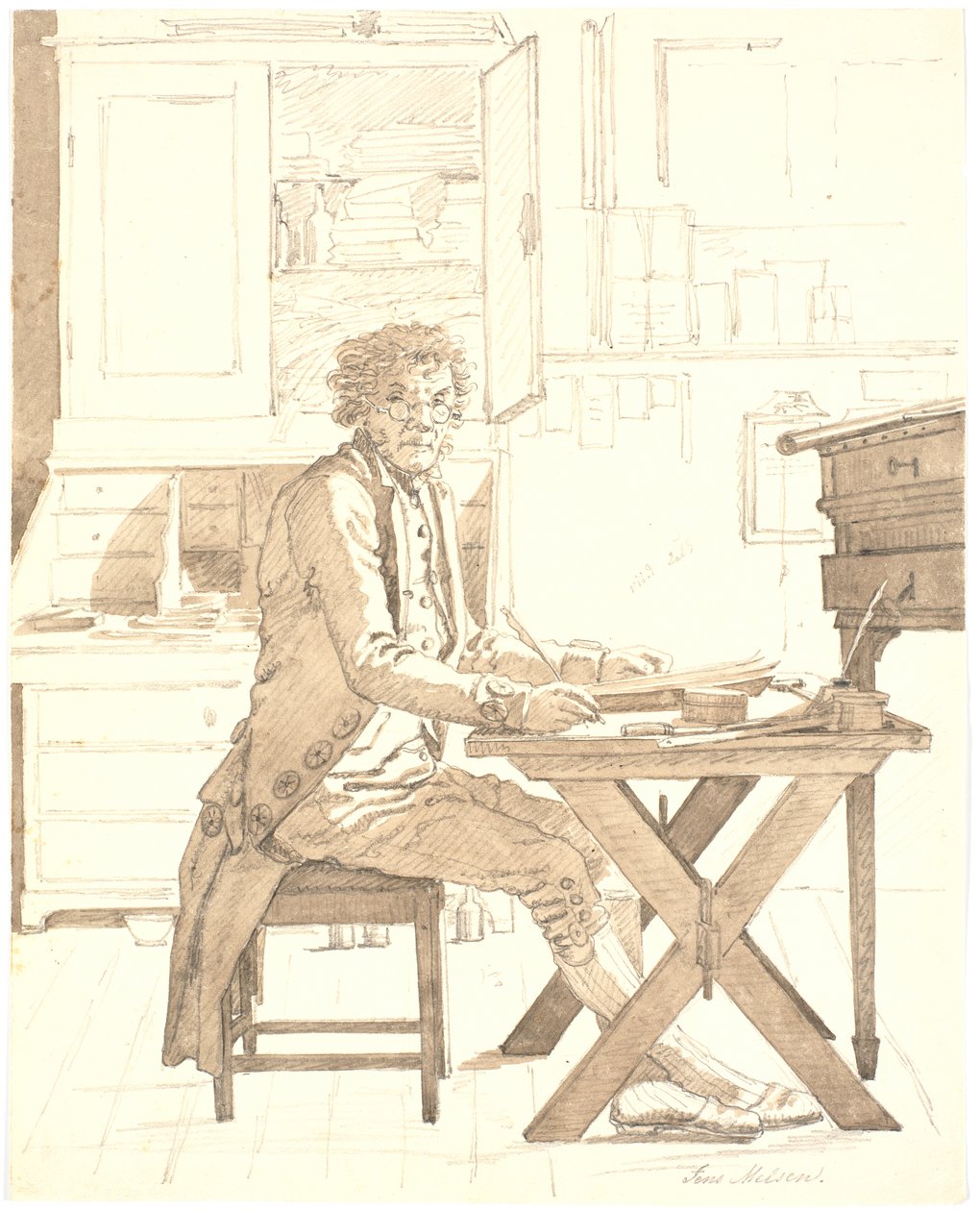 yazar Jens Melsen by Martinus Rørbye