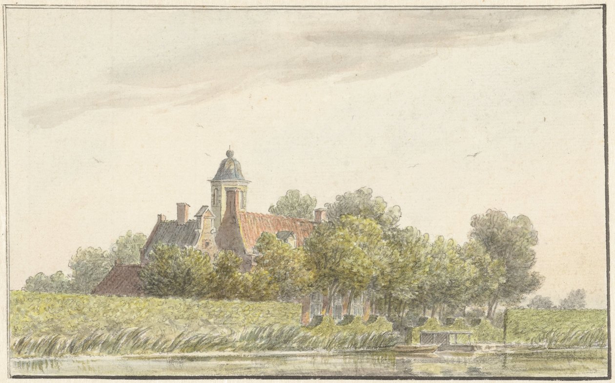 Amstel'de tavus kuşu bahçesi by Martinus van der Jagt