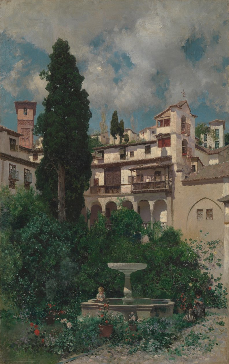 İspanyol Bahçesi by Martín Rico y Ortega