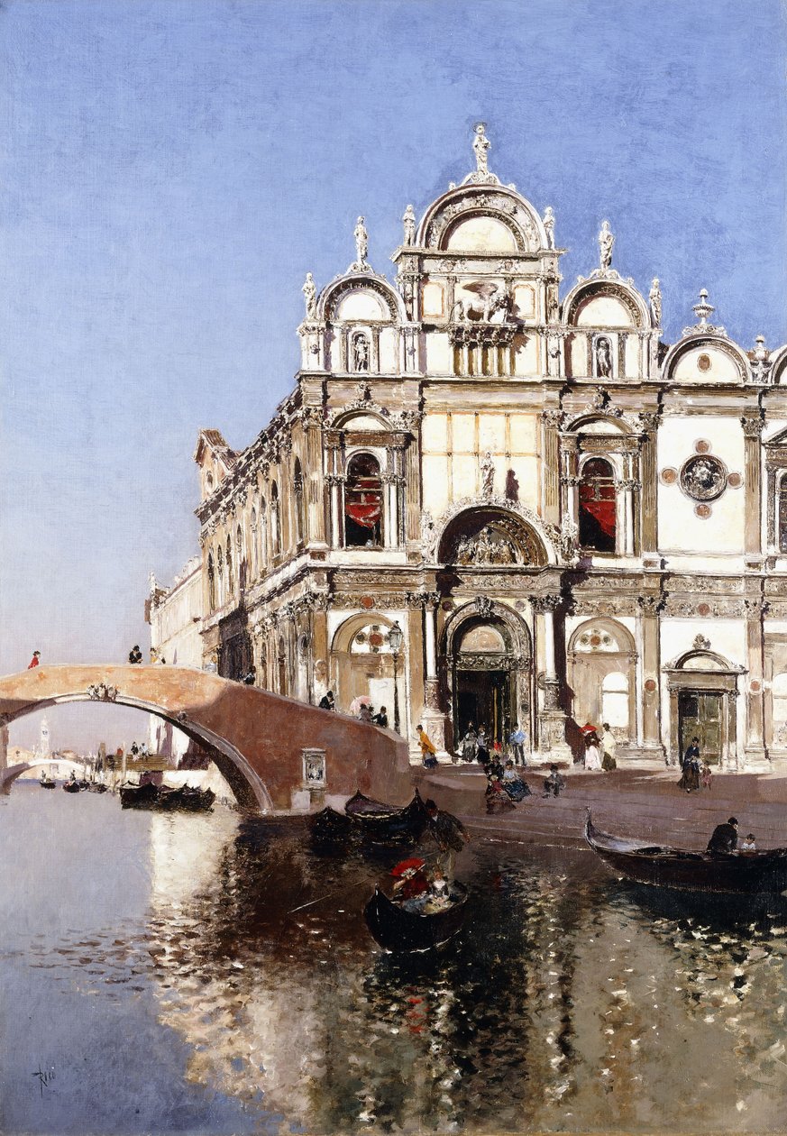 Scuola Grandi di San Marco ve Campo San Giovanni e Paolo, Venedik, by Martín Rico y Ortega