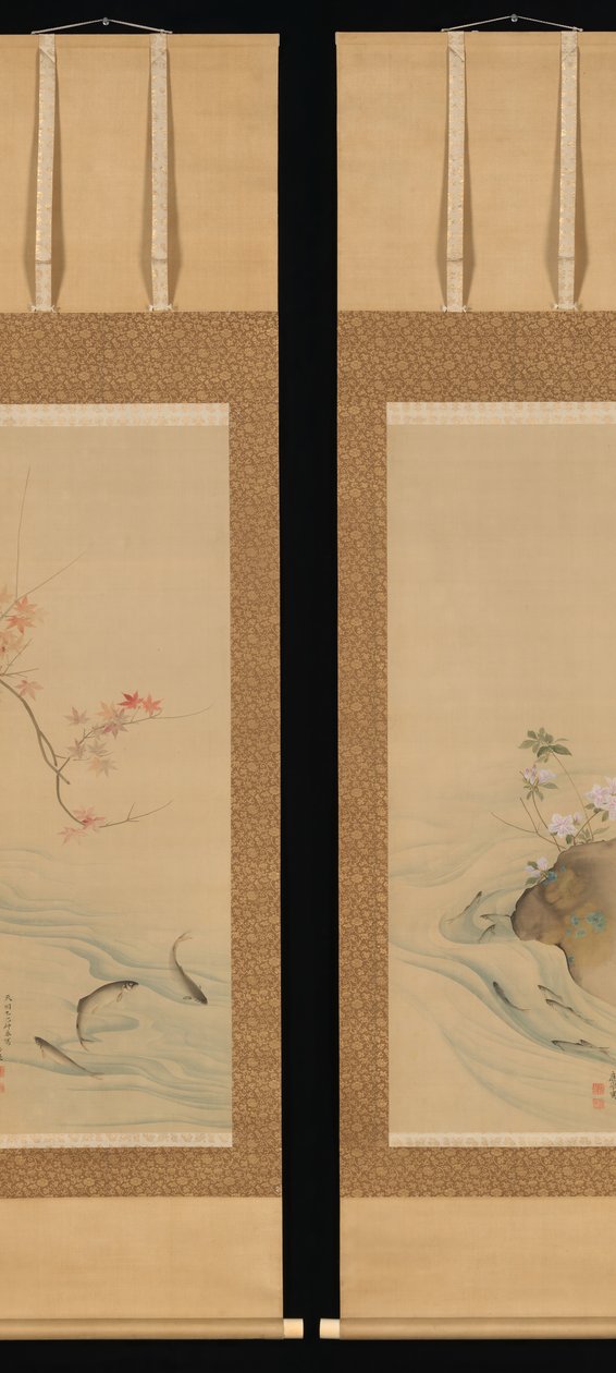 Yaz ve Sonbaharda Tatlı Balık, 1785. by Maruyama Okyo