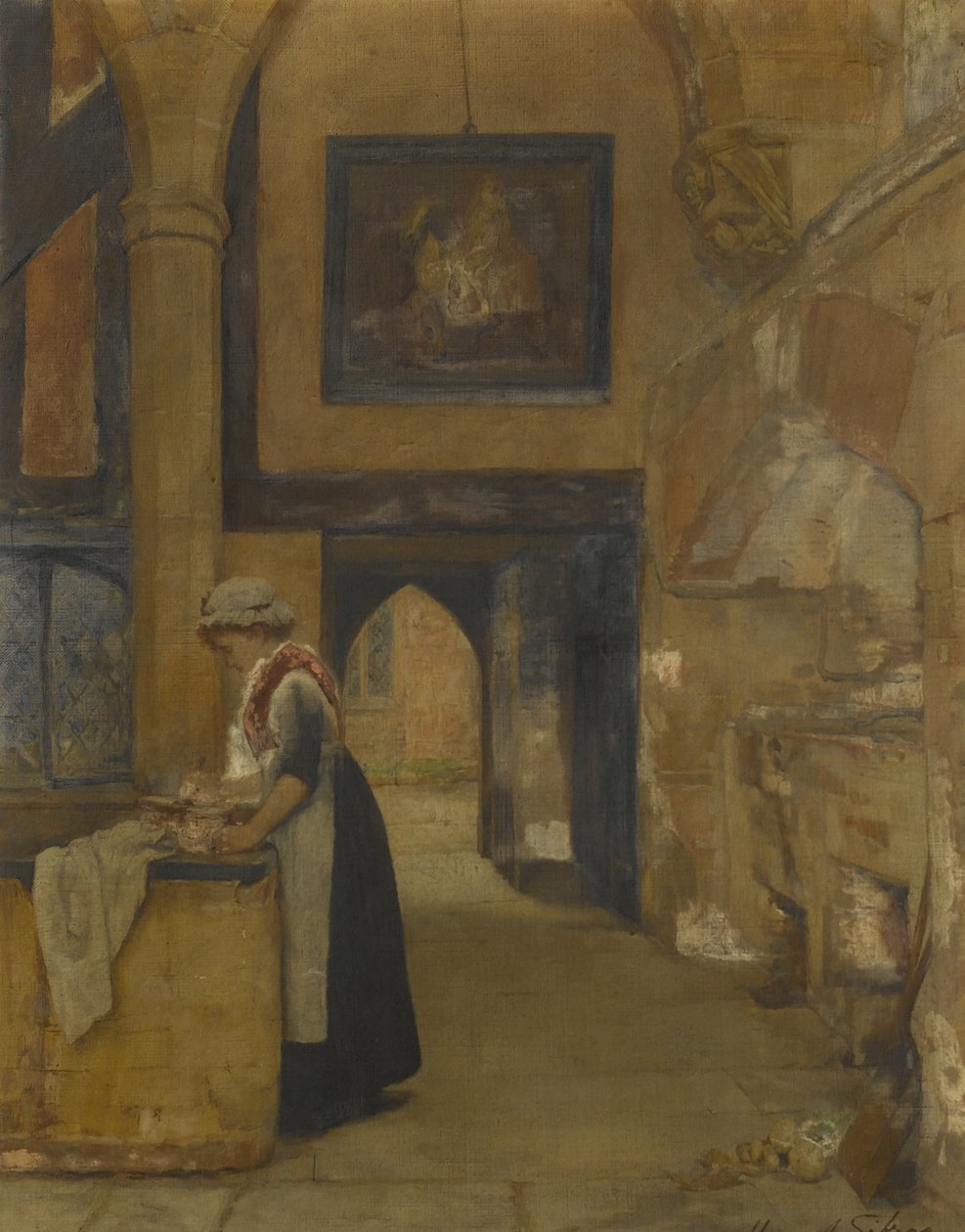 Marys Salonu, Coventry, 1890 by Mary Anne Sibree