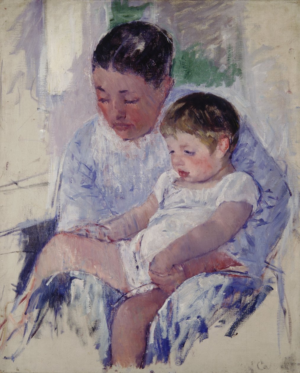 Jenny ve Uykulu Çocuğu by Mary Cassatt