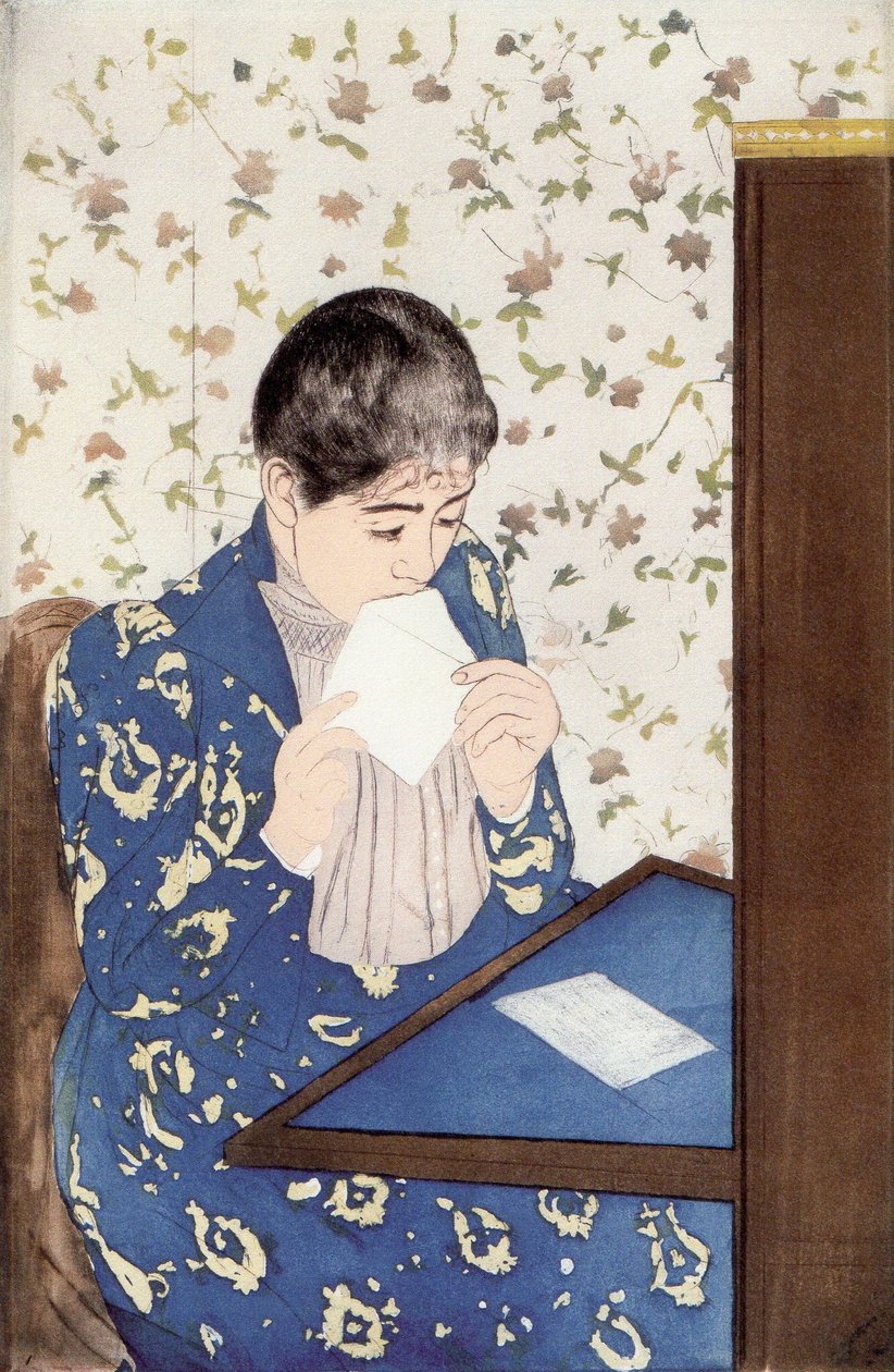 Mektup by Mary Cassatt