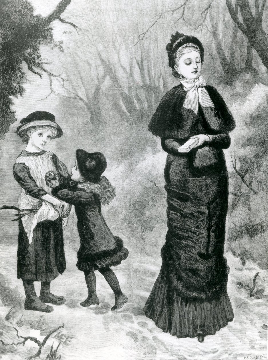 İyi Bir Samiriyeli, 'Grafik' 1880'den İllüstrasyon (litografi) by Mary Ellen Edwards