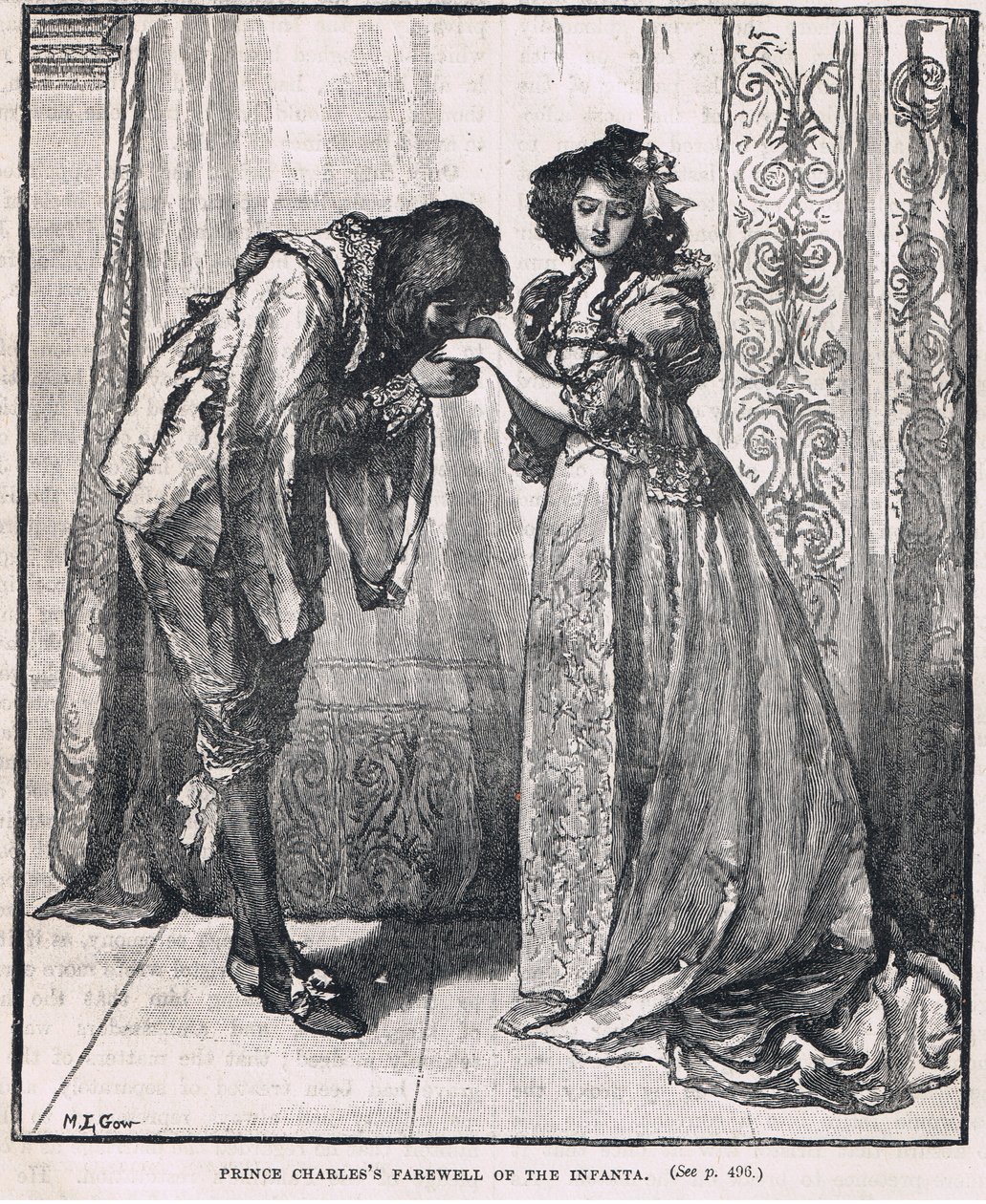 İnfanta 1623 Prens Charles veda by Mary L. Gow