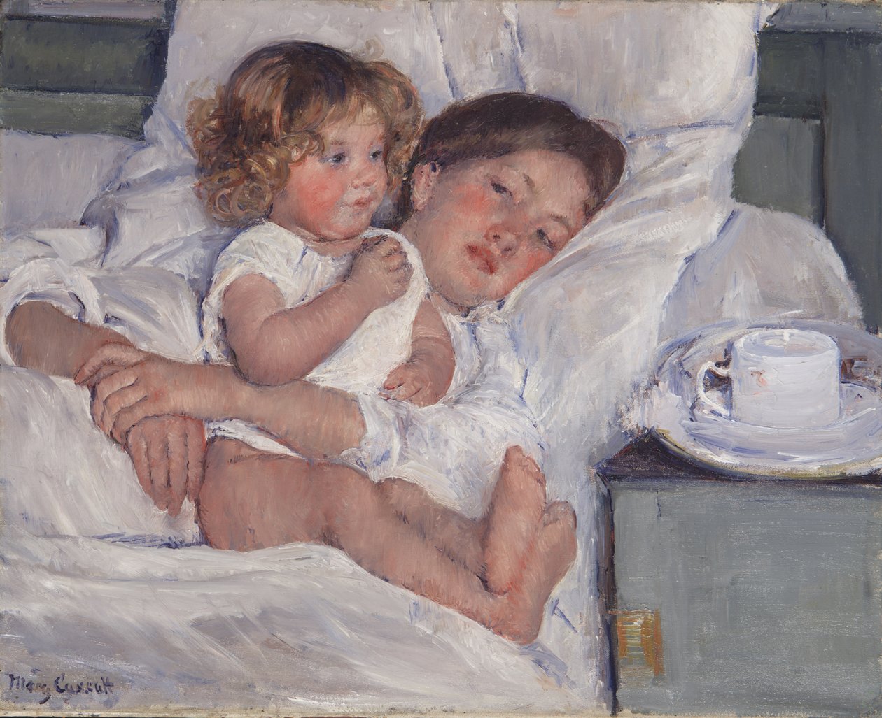 Yatakta Kahvaltı, 1897 by Mary Cassatt
