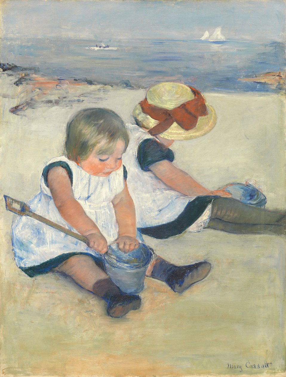Sahilde Oynayan Çocuklar, 1884 by Mary Cassatt