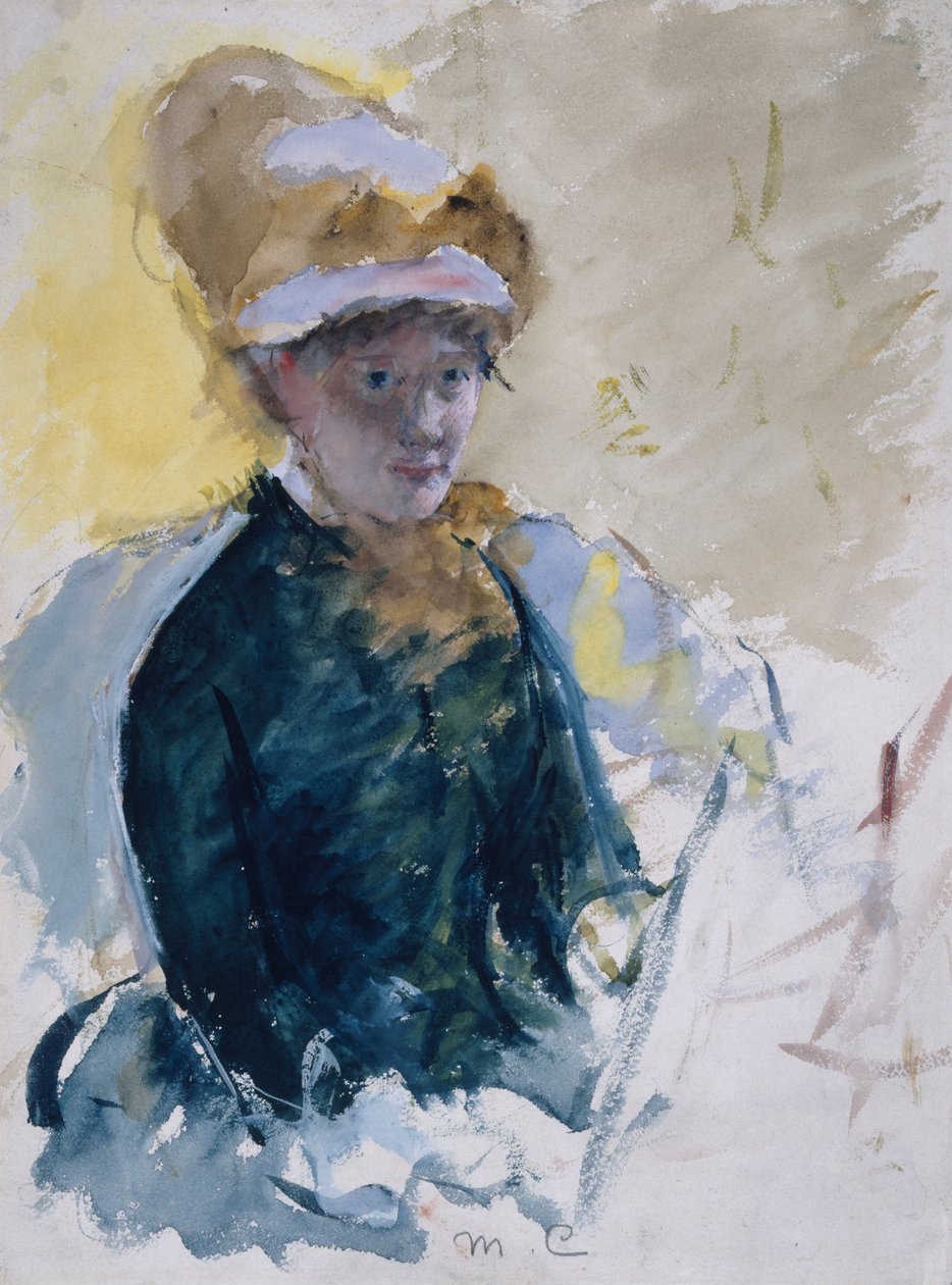Mary Cassatt Otoportre by Mary Cassatt