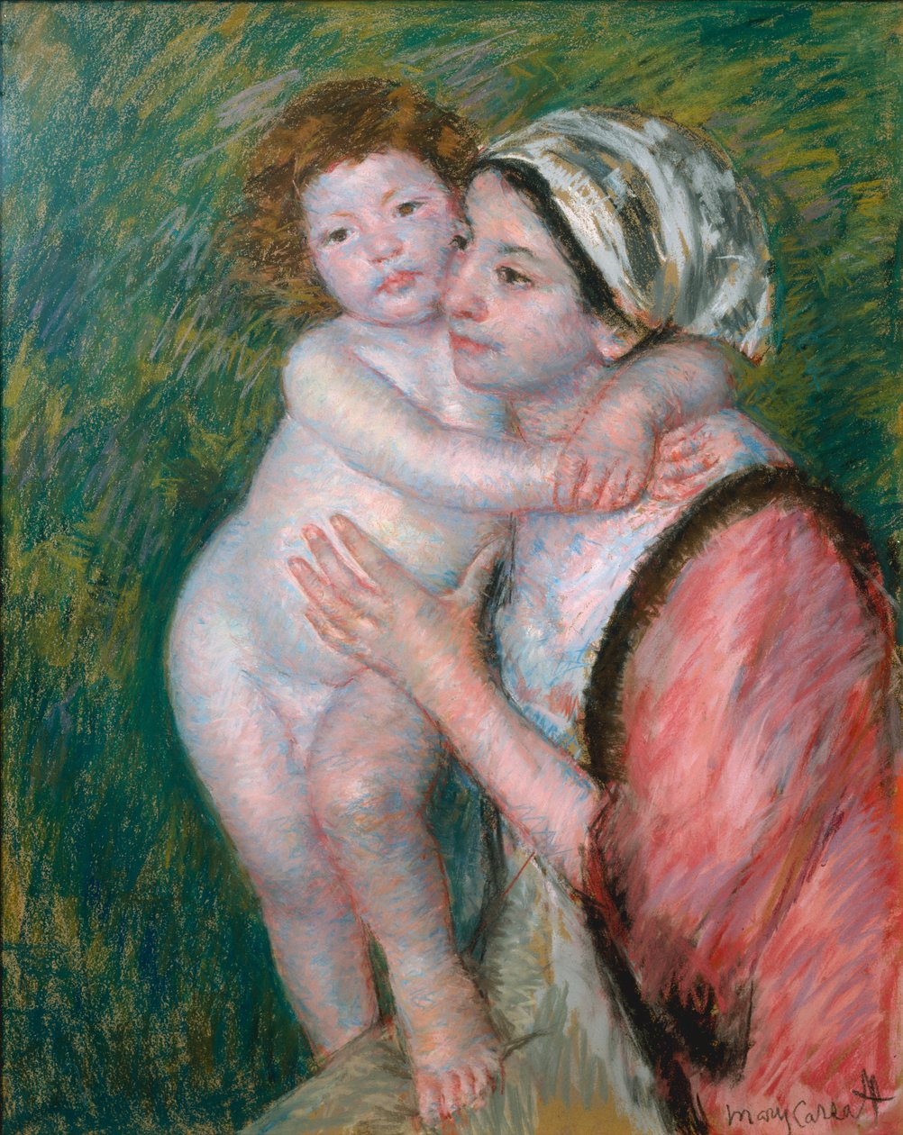 Anne ve Çocuk, 1914 by Mary Cassatt