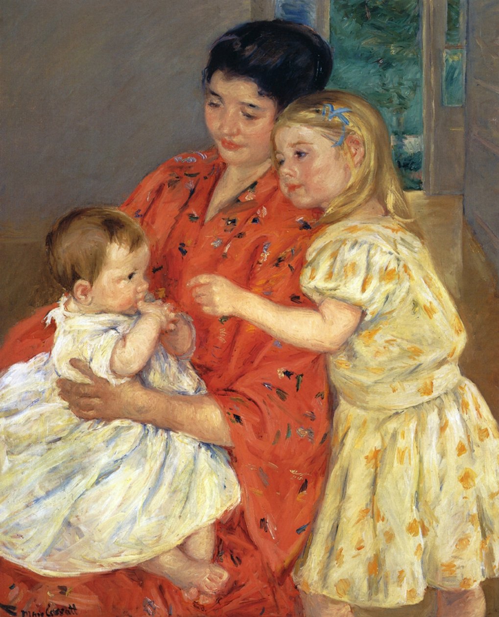 Bebekli Anne ve Sarah, 1901 by Mary Cassatt
