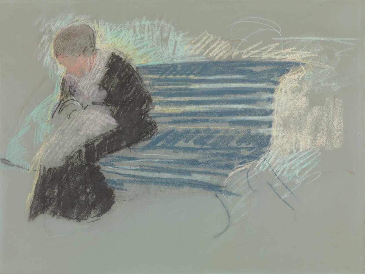 Woman on a Bench, c.1881  by Mary Cassatt
