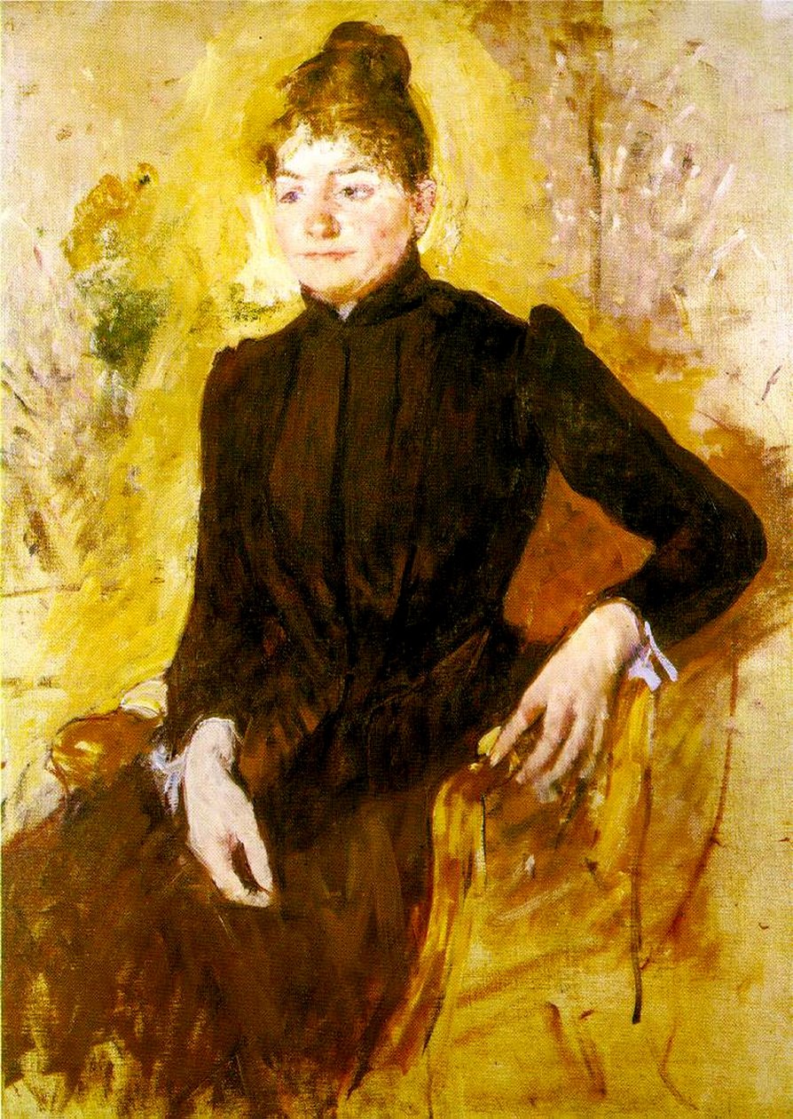 Siyahlı Genç Kadın, 1882 dolayları by Mary Cassatt