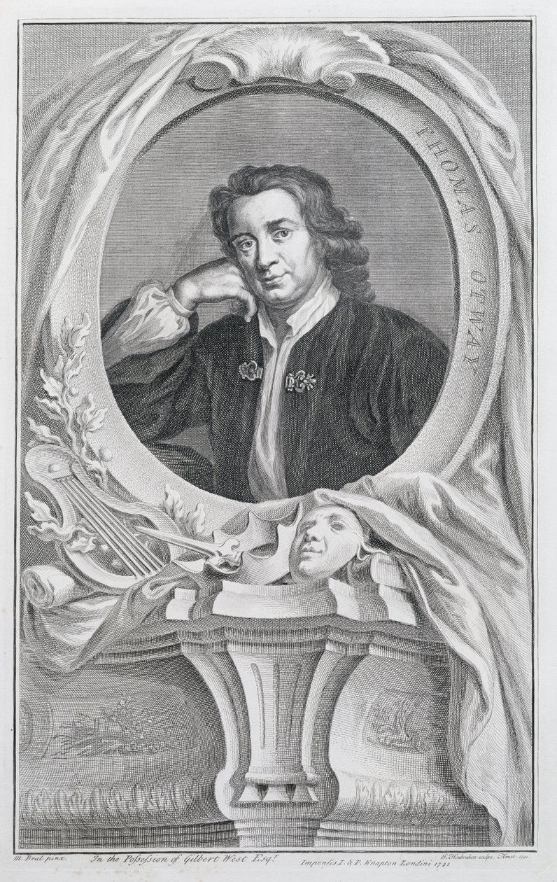 Thomas Otway, Jacobus Houbraken (1698-1780) Amsterdam tarafından oyulmuş, 1741 by Mary Beale