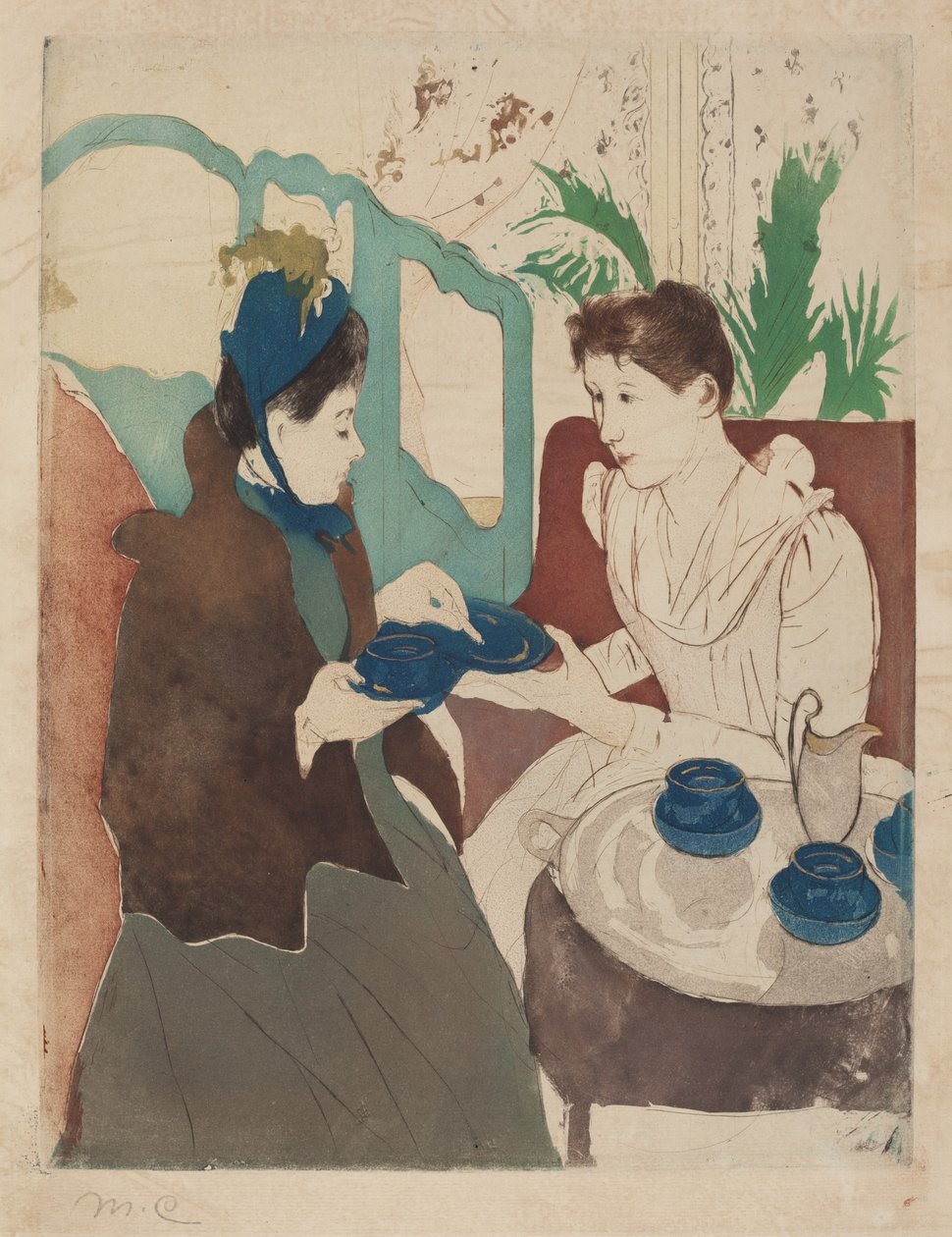 ikindi çayı partisi by Mary Cassatt
