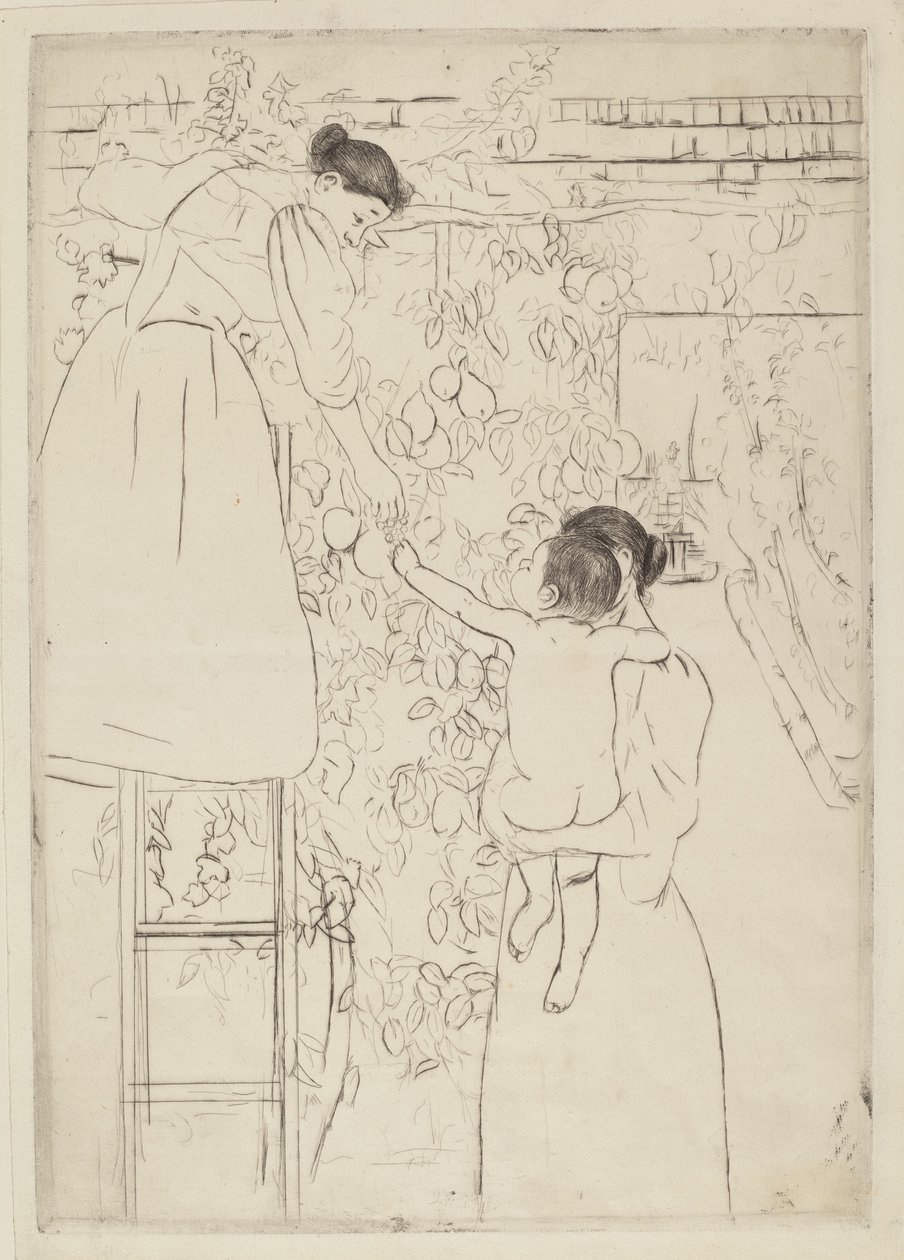 Meyve Toplama, c. 1893. by Mary Cassatt