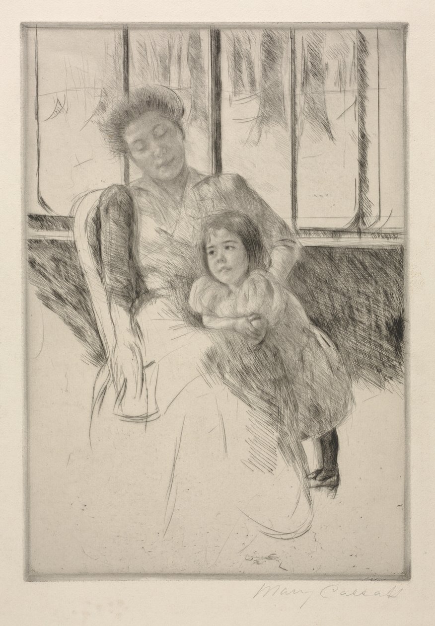 Konservatuarda, c. 1901. by Mary Cassatt