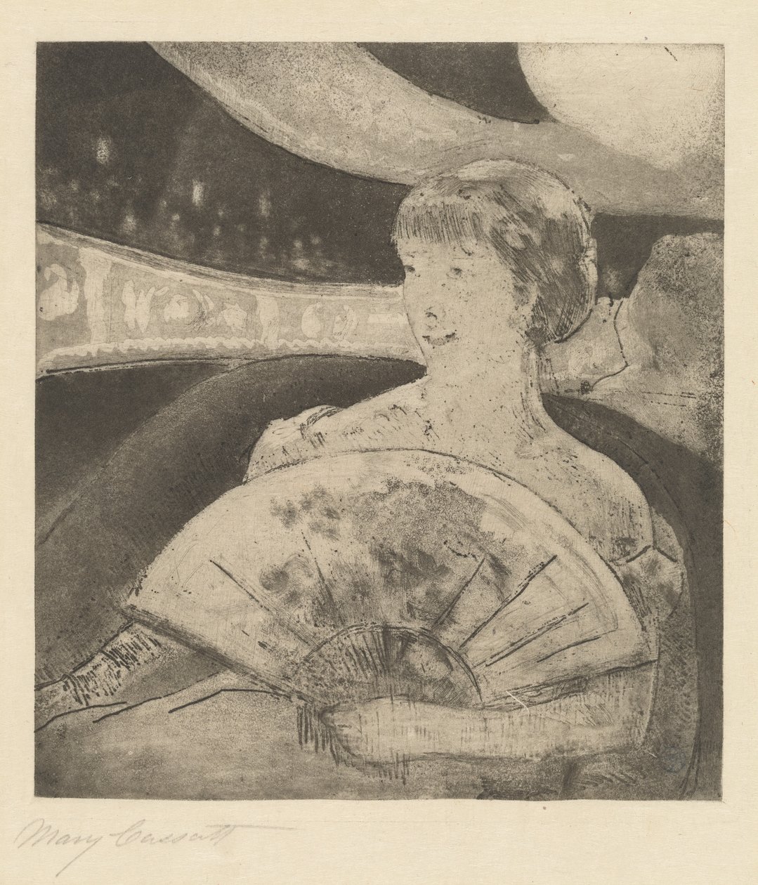 3 Numaralı Opera Kutusunda, c. 1880. by Mary Cassatt