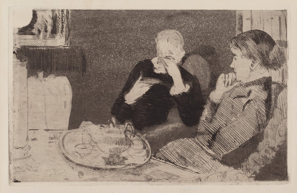 Lydia ve Annesi Çayda by Mary Cassatt
