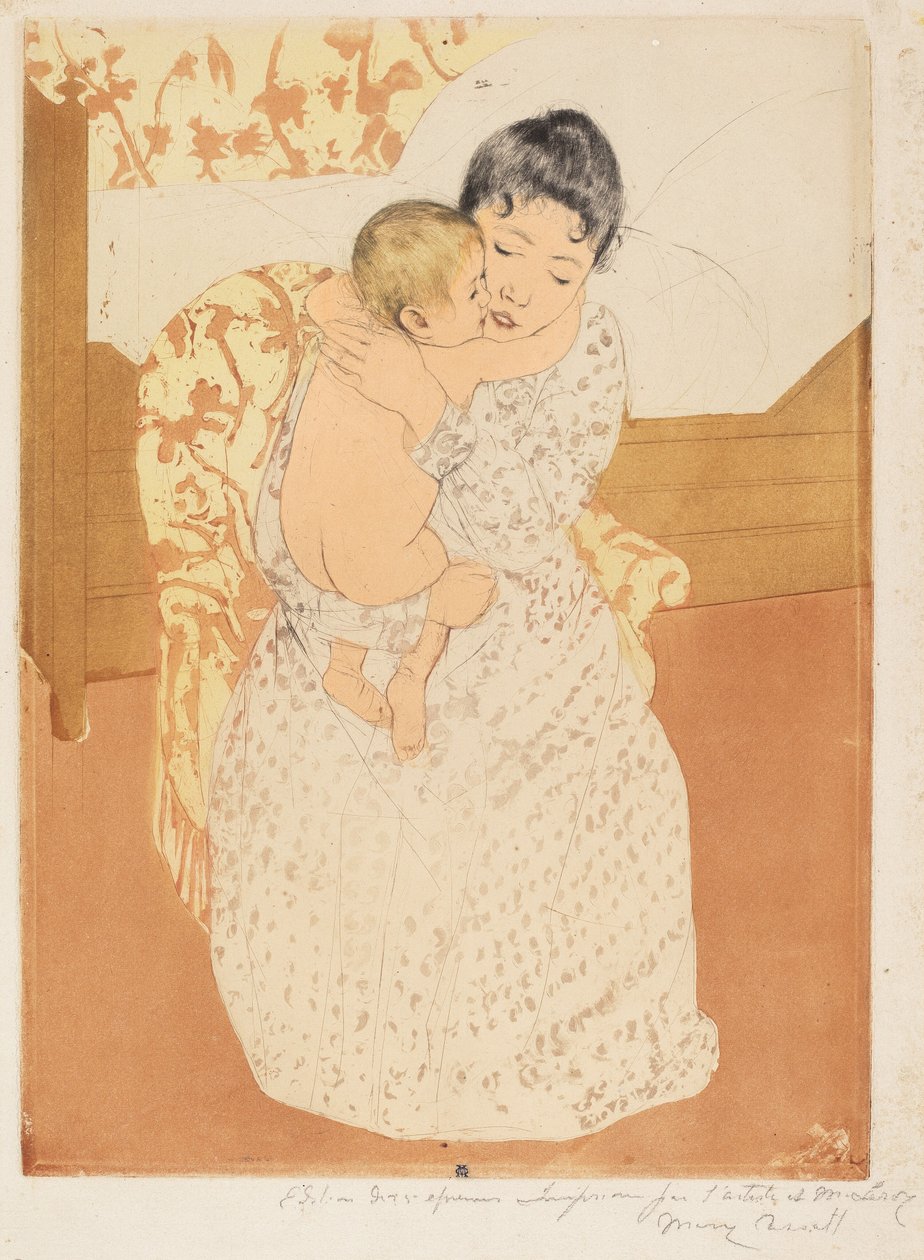 Anne Okşaması, 1890-1891. by Mary Cassatt