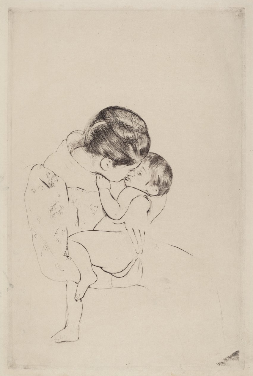 annenin öpücüğü by Mary Cassatt