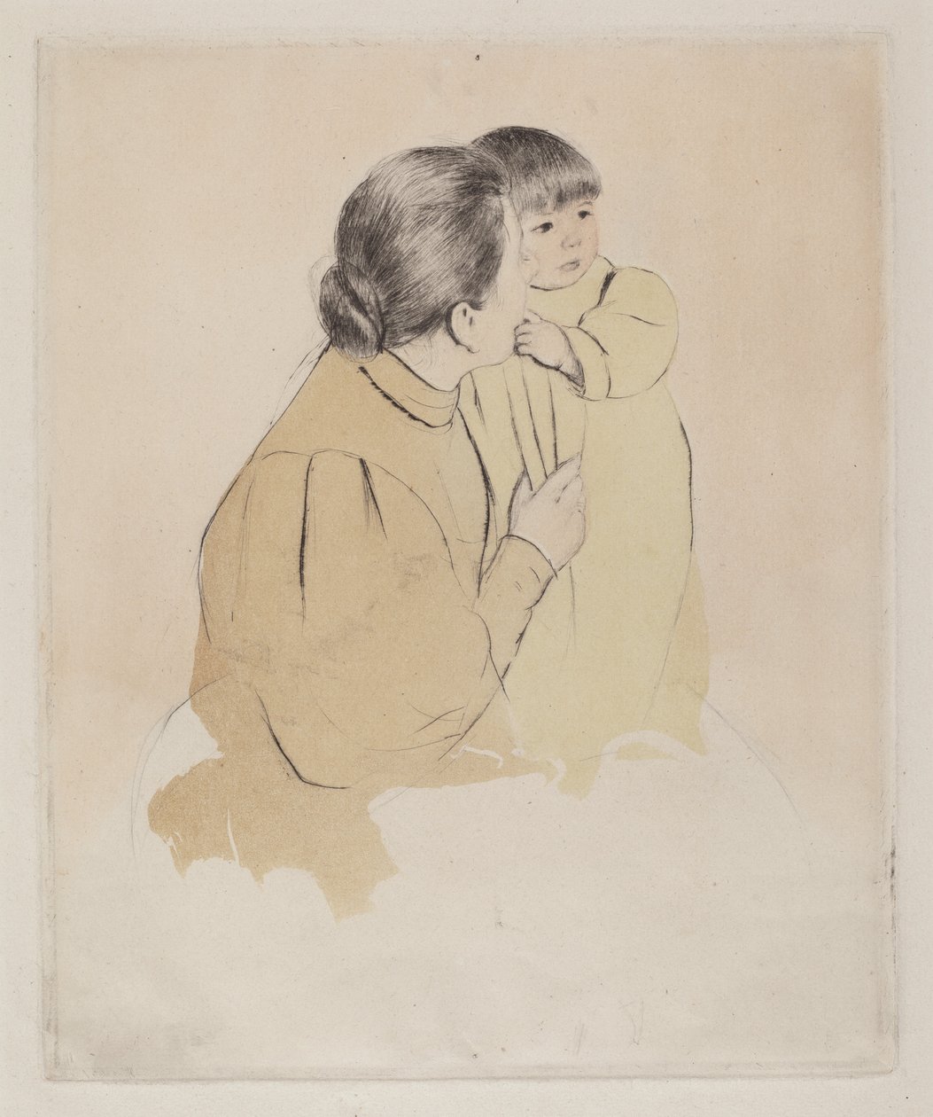 köylü anne ve çocuğu by Mary Cassatt