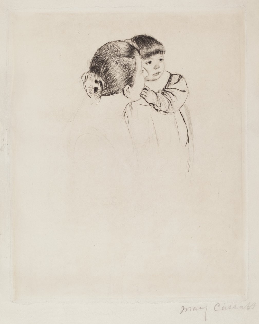 köylü anne ve çocuğu by Mary Cassatt