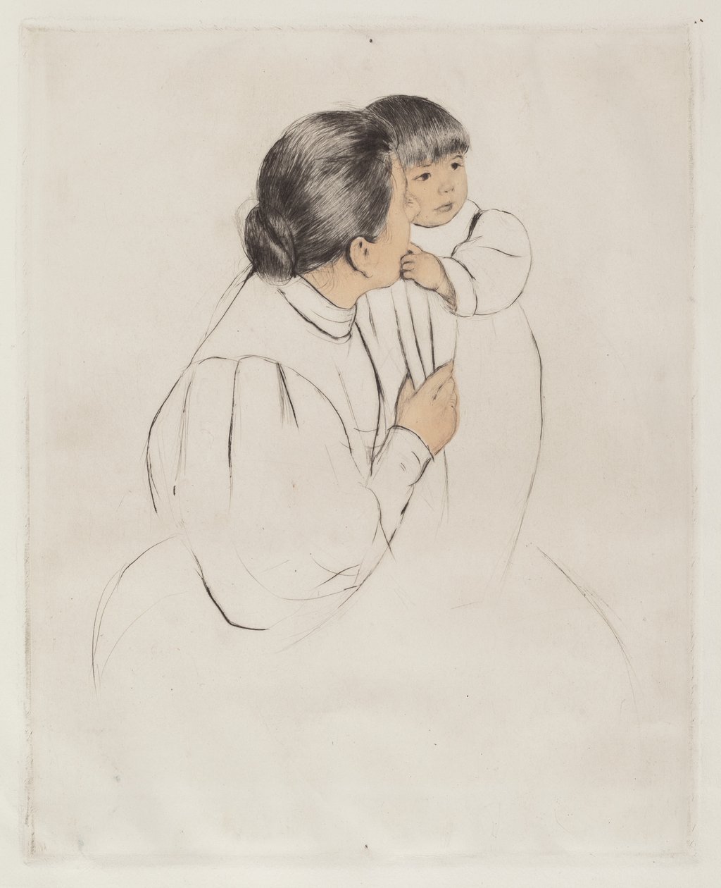 köylü anne ve çocuğu by Mary Cassatt