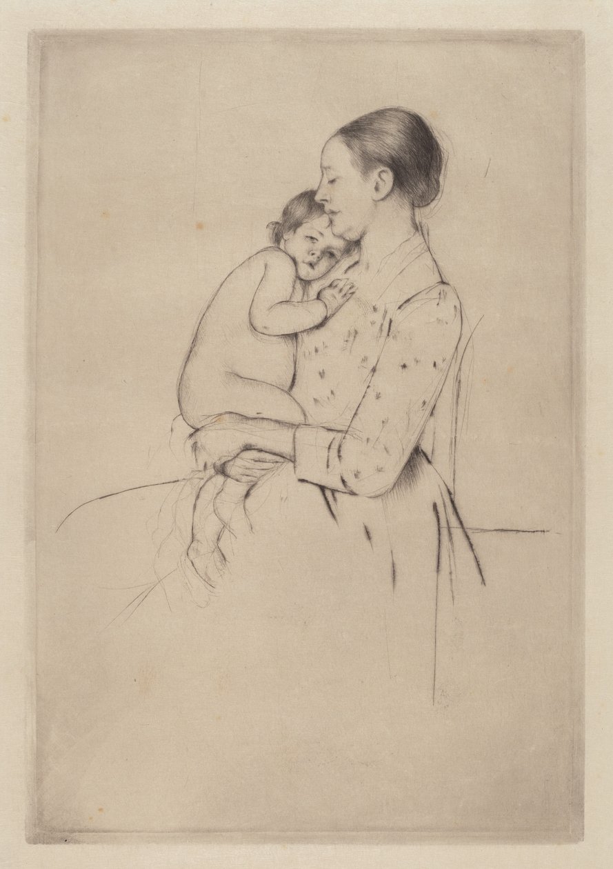 Sessizlik, ç. 1891. by Mary Cassatt