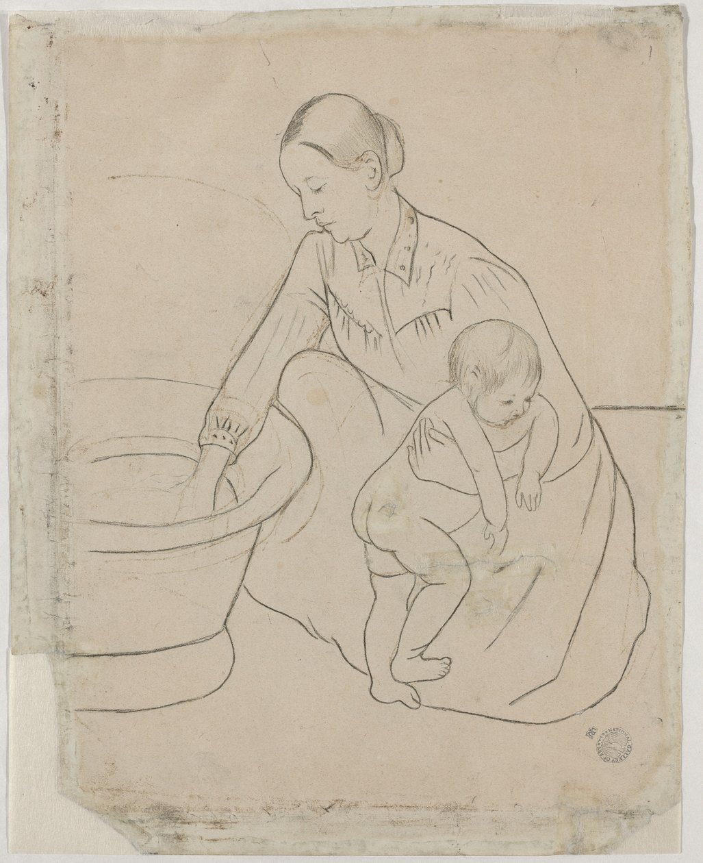 Banyo [verso] by Mary Cassatt