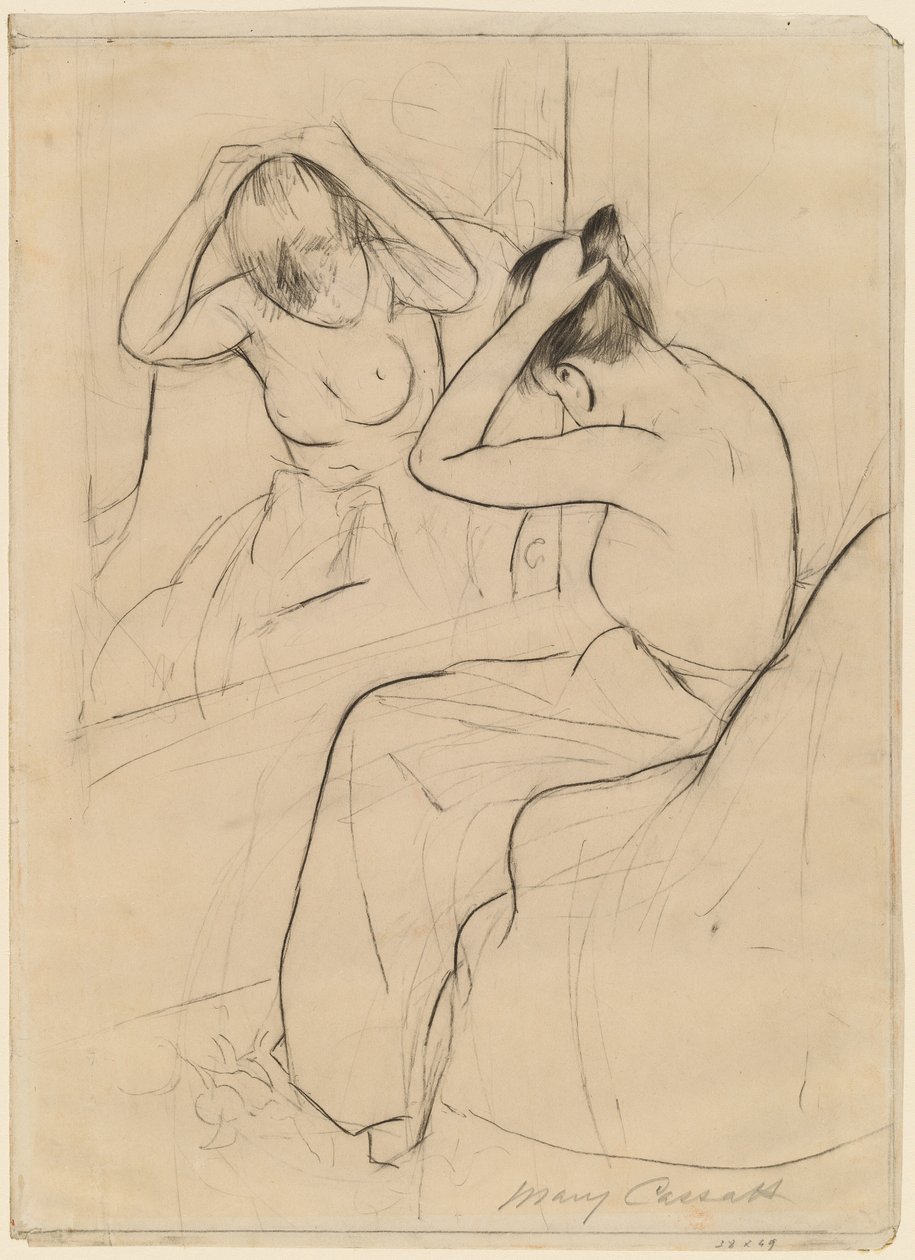 Kuaför, 1891. by Mary Cassatt