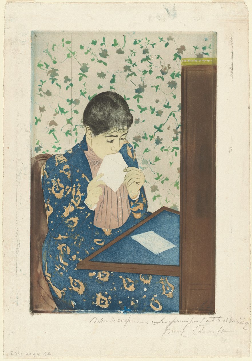 Mektup by Mary Cassatt