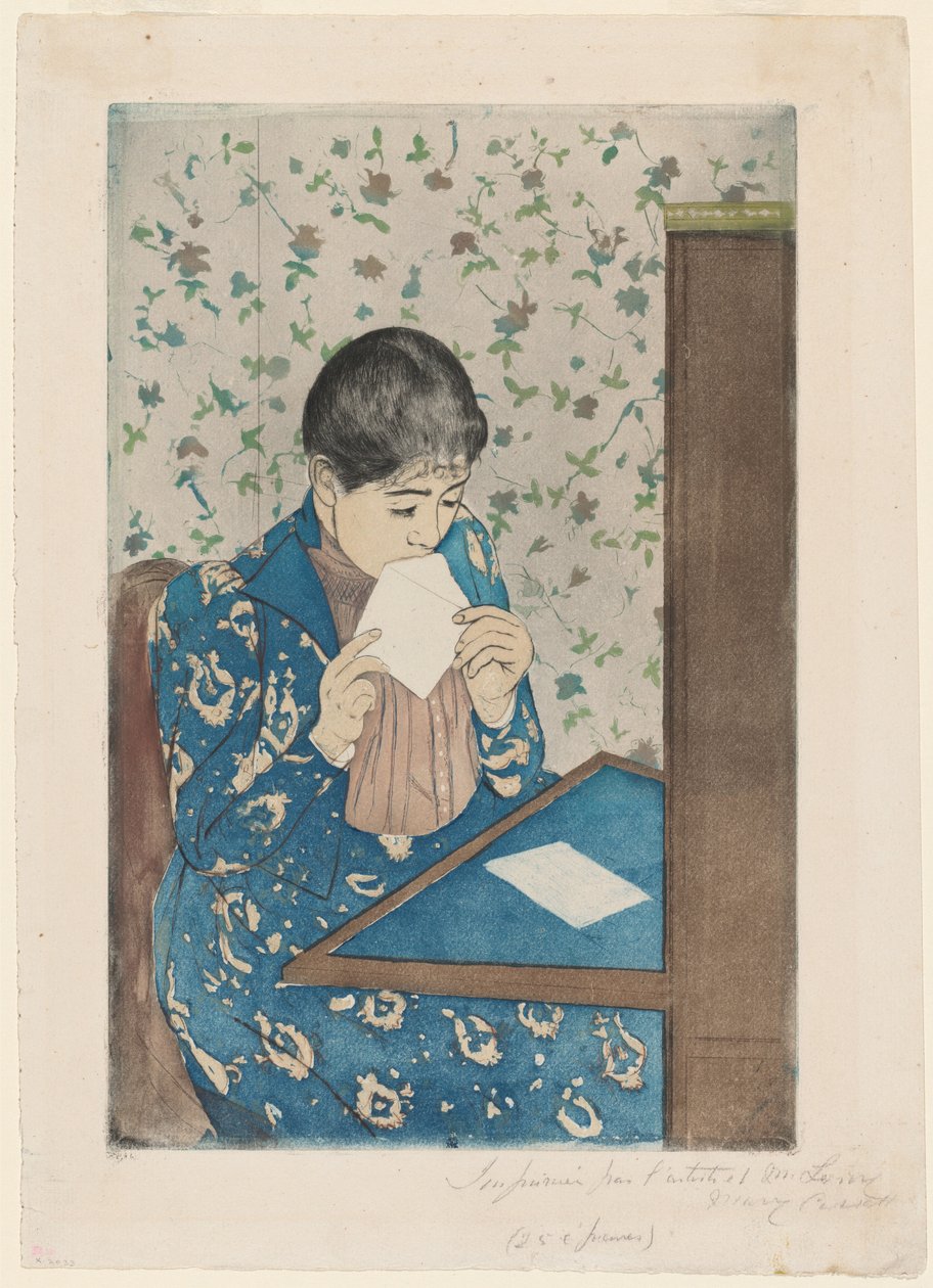 Mektup by Mary Cassatt